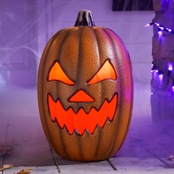 16 in Halloween Classics Plug-In LED Ghoulish Jack-O-Lantern