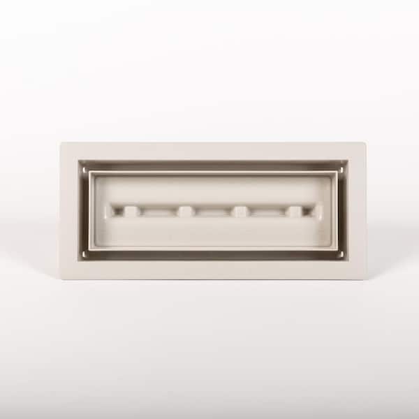 FITTES Aria Lite - Framed Floor Vent 4 in.x10 in. Grey