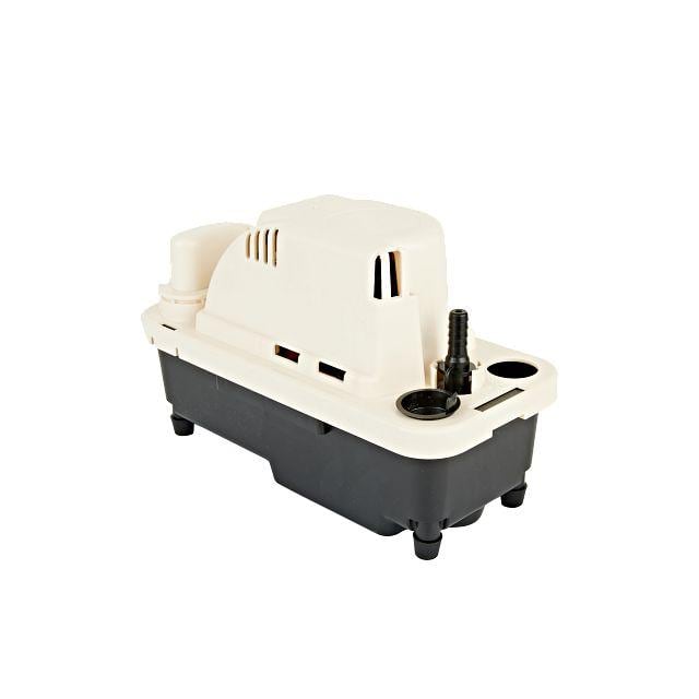 Compact Off-White and Black ABS Condensate Pump