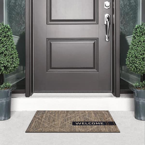 Large All-Weather Door Mat - Diamond | Smart Design Dark Gray / 1