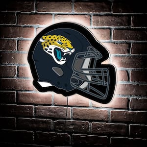 Jacksonville Jaguars Helmet 19 in. x 15 in. Plug-in LED Lighted Sign