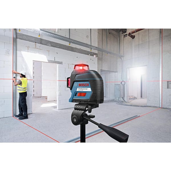 Bosch 30 ft. Cross Line Laser Level Self Leveling with Flexible Mounting  Device GLL 2 - The Home Depot