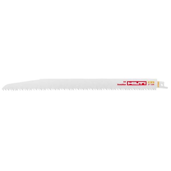 Hilti 12 in. x 5/8 TPI Demolition Reciprocating Saw Blades (5-Pack)