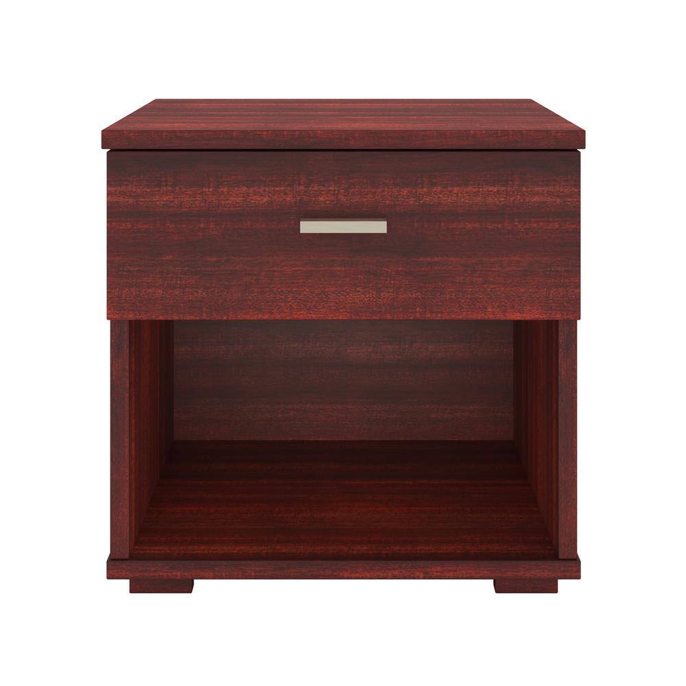 Nikalus Contemporary Cherry Single Drawer Nightstand