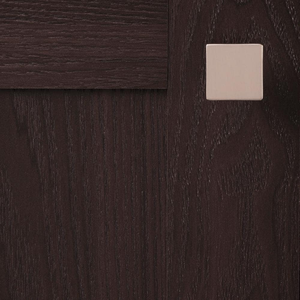 Stainless Steel Square Cabinet Knob with Mounting Hardware
