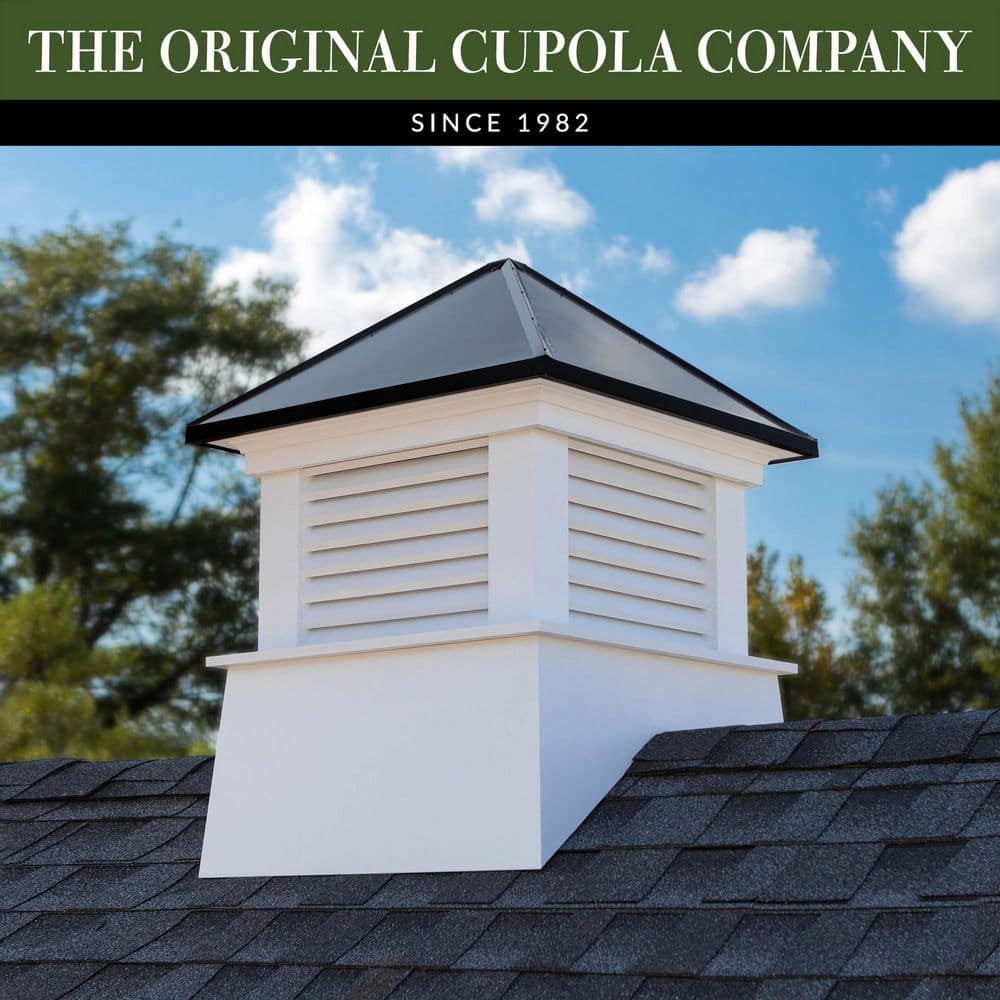 Manchester 30 in. x 30 in. x 40 in. Vinyl Cupola with Black Aluminum Roof price history on PriceWatchPro