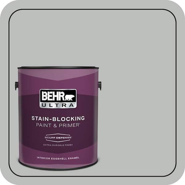 BEHR ULTRA 1 gal. Home Decorators Collection #HDC-NT-23G Alaskan Gray Extra Durable Eggshell Enamel Interior Paint & Primer