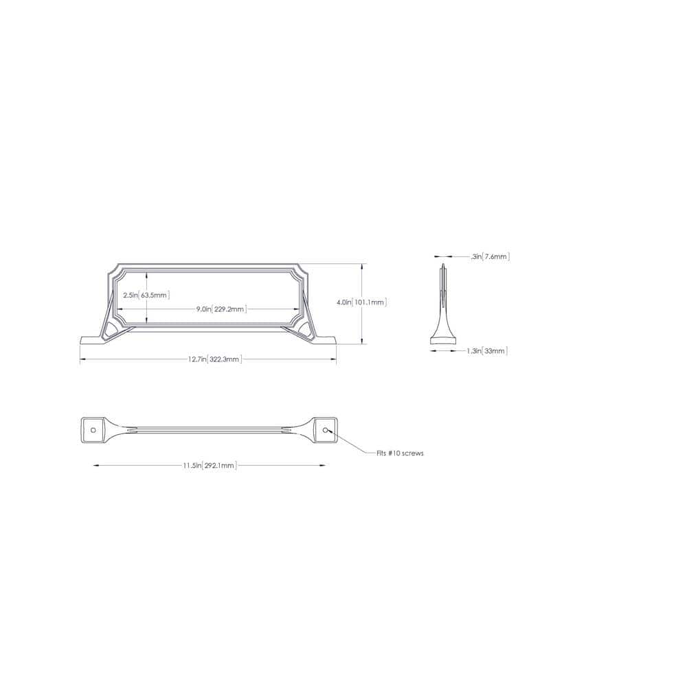 Manhattan Address Plaque Black