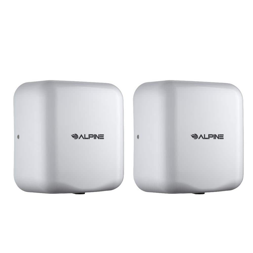 Hemlock Commercial White Automatic High-Speed Electric Hand Dryer (2-Pack)