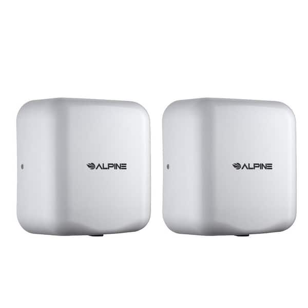 Alpine Industries Hemlock Commercial White Automatic High-Speed Electric Hand Dryer (2-Pack)