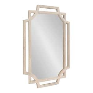 Minuette 27.00 in. H x 39.50 in. W Rectangle Wood Framed White Mirror