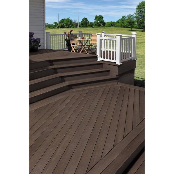 TimberTech Advanced Vintage 1/2-in x 12-in x 12-ft Composite English Walnut Fascia Deck Board (Actual Size: 0.5-in x 11.75-in)