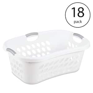 Ultra HipHold 1.25 Bushel Plastic Clothes Laundry Basket Bin (18 Pack)