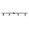Globe Electric Tribeca 4.67 ft. 4-Light Matte Black Linear Track Lighting Kit 59738