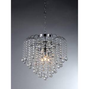 Candace 4-Light Crystal Chrome Chandelier
