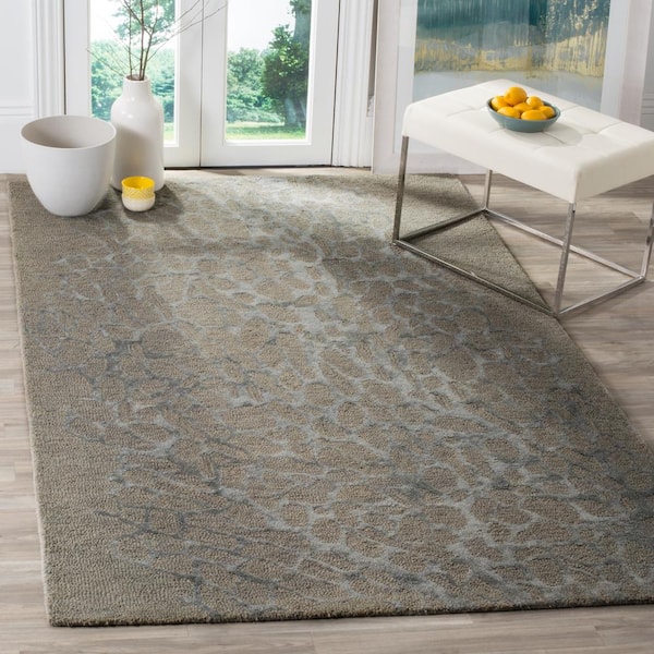 Blossom Gray 8 ft. x 10 ft. Geometric Area Rug