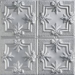 Antoinette Lacquered Steel 2 ft. x 2 ft. Decorative Tin Style Lay-in Ceiling Tile (48 sq. ft./case)