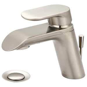 i1 Single Hole Single-Handle Bathroom Faucet in Brushed Nickel