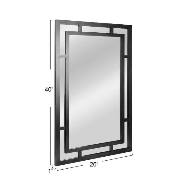 Storied Home 26 in. W x 40 in. H Wood Black Framed Wall