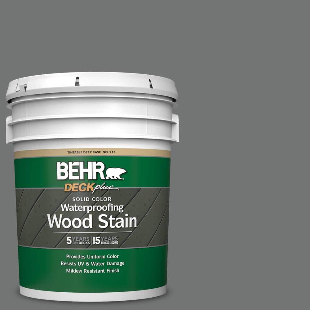 5 gal. #N520-5 Iron Mountain Solid Color Waterproofing Exterior Wood Stain