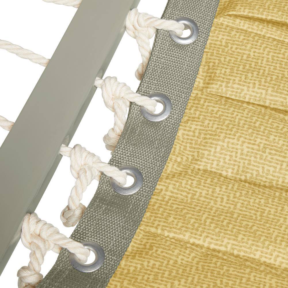 Straw Polyester One-Person Hammock Bed, 84 x 58 Inch