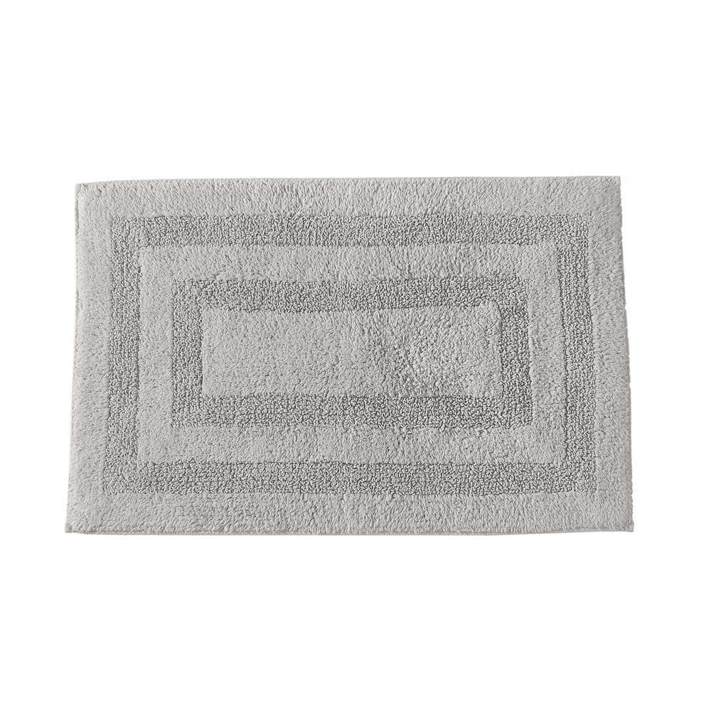 Mainstays Oval Pebble Scrubber Bath Mat - Grey - 13.58 x 27.40 in