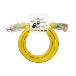 4-20 Ft Southwire 300 Volt Long Extension Cord 18/2 Wire Gauge 
