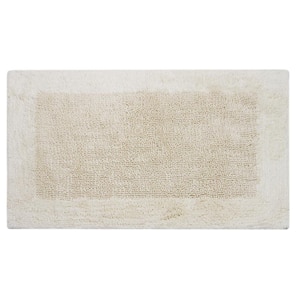 Natural 21 in. x 34 in. Outside Border Bath Mat