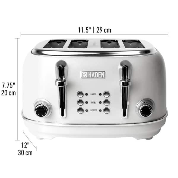 MegaChef 1800W 4-Slice Stainless Steel Silver Wide Slot Toaster 985115254M  - The Home Depot