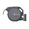 Giraffe Tools Garden Retractable Hose Reel-5/8 in.-90 ft., Wall Mounted, Dark Grey AW4058US
