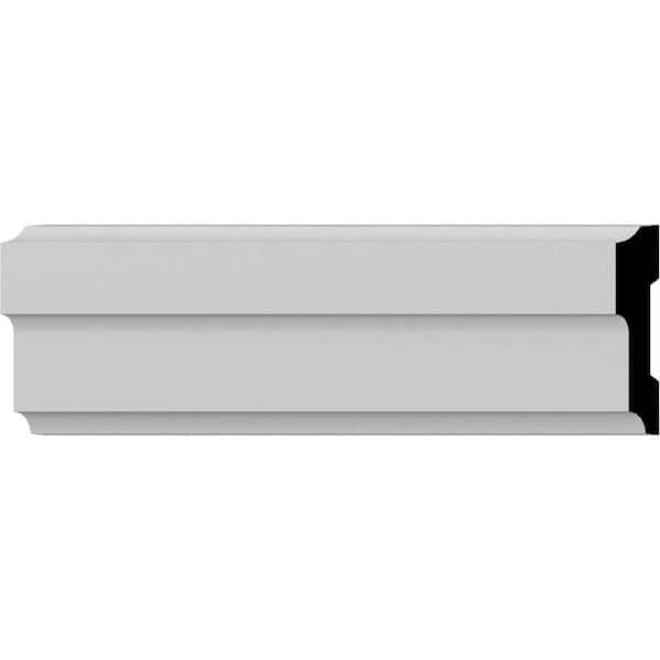 SAMPLE - 5/8 in. x 12 in. x 3 in. Urethane Milton Chair Rail Moulding
