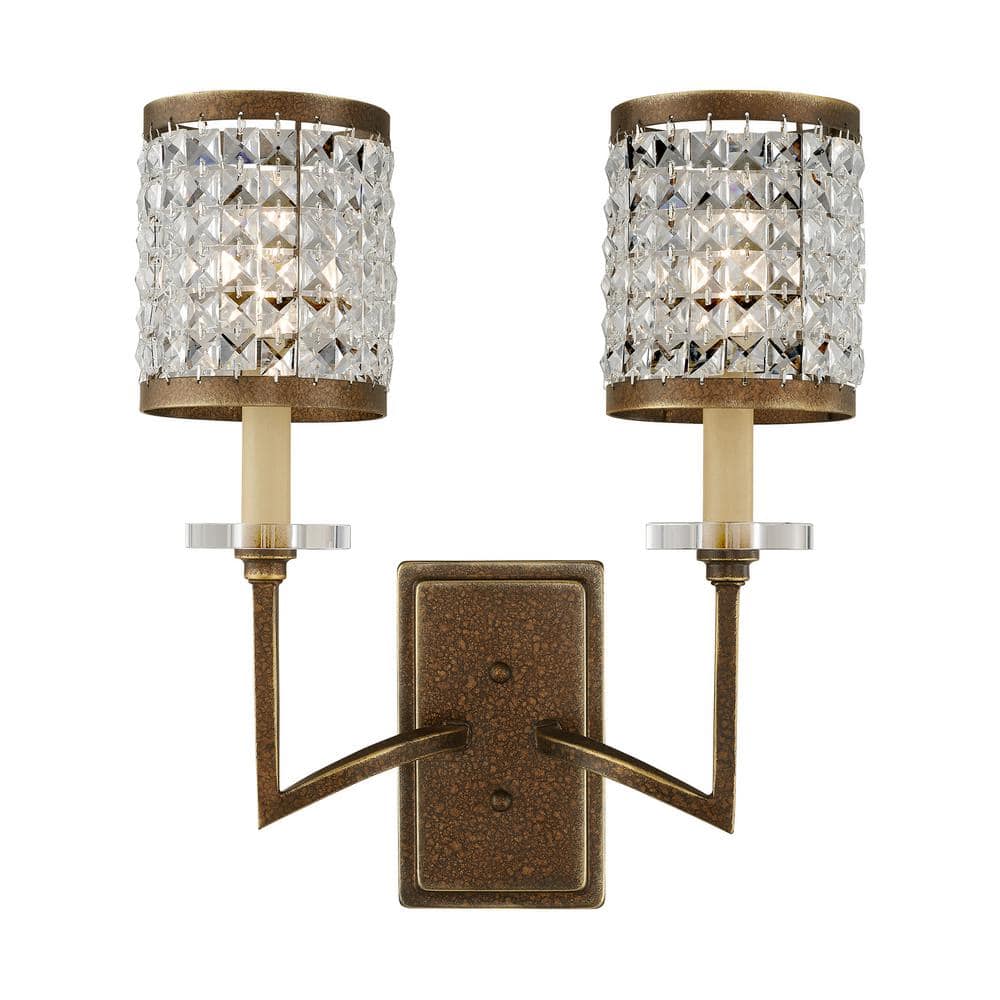 Grammercy 2 Light Hand Painted Palacial Bronze Wall Sconce price history on PriceWatchPro