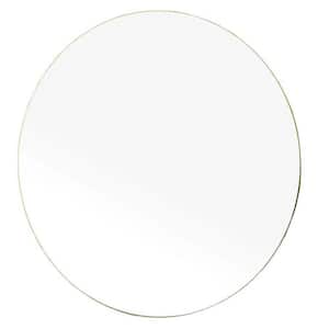 Andorra 22 in. W x 22 in. H Frameless Circle Bathroom Vanity Mirror in white