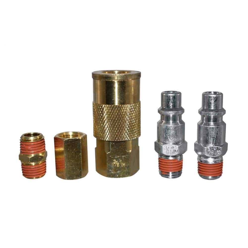 3/8 in 5-Piece Industrial Style Quick-Connector Kit