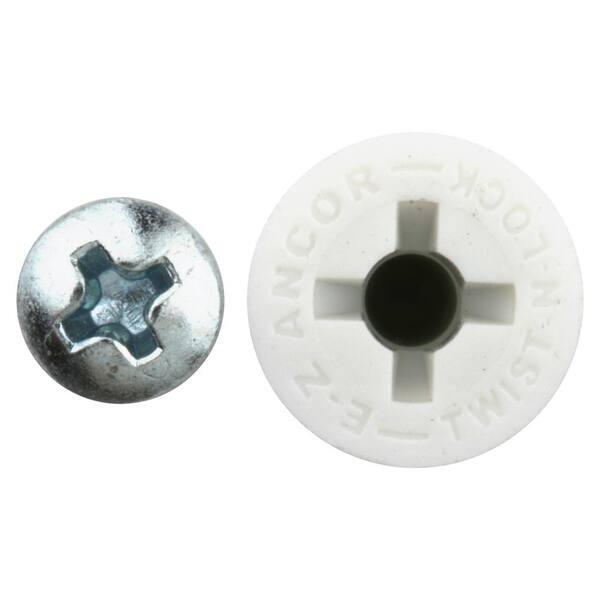 10 Pcs Self Drilling Wall  Threaded Drywall Plastic Auger Anchors #6 Screws BHCA 