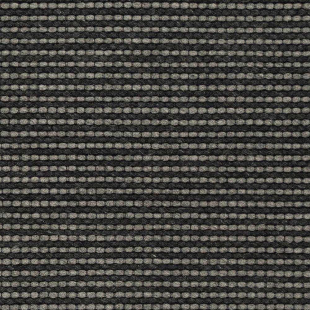 Handmade Black Wool and Synthetic Tufted Rectangular Rug