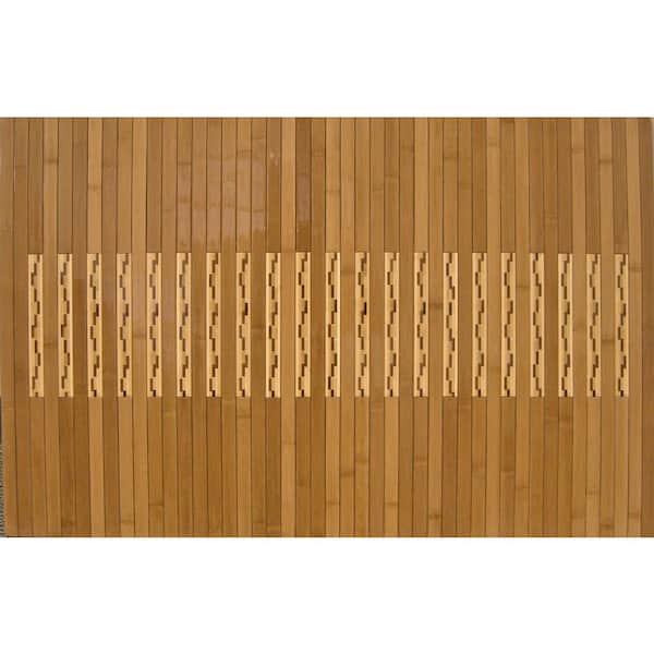Anji Mountain Light Brown 24 in. x 36 in. Kitchen and Bath Mat