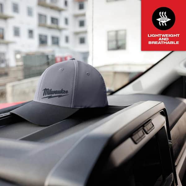 Milwaukee Small/Medium Dark Gray WORKSKIN Fitted Hat 507DG-SM