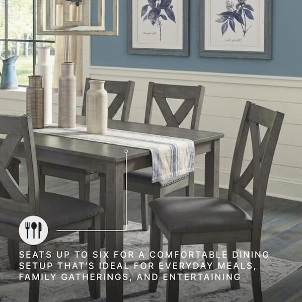Signature DESIGN BY ASHLEY Caitbrook 7-Piece Rectangle Gray MDF