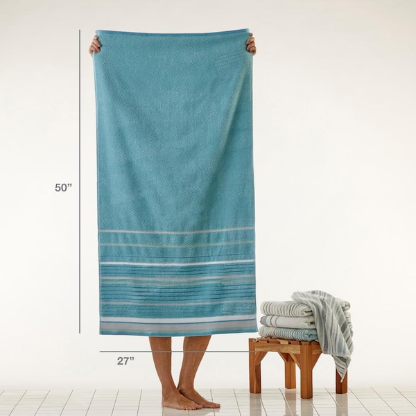 SKL Home Sea Drift 2 Piece Hand Towel Set, white, cotton