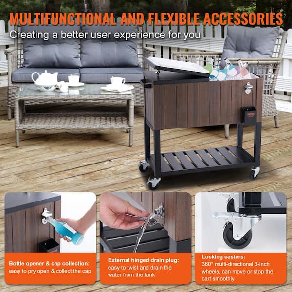 Black+Decker Mobile Cooler Cart