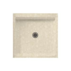 Swanstone 32 in. L x 32 in. W Alcove Shower Pan Base with Center Drain in Cloud Bone
