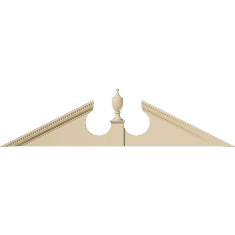 72-in W x 18-in H x 2-3/4-in P (Pitch 6/12) Acorn Signature Urethane Pediment (Acorn Ships Unattached in Box), Primed Ta price history on PriceWatchPro