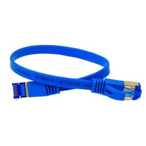 1 ft. CAT 7 Flat High-Speed Ethernet Cable - Blue