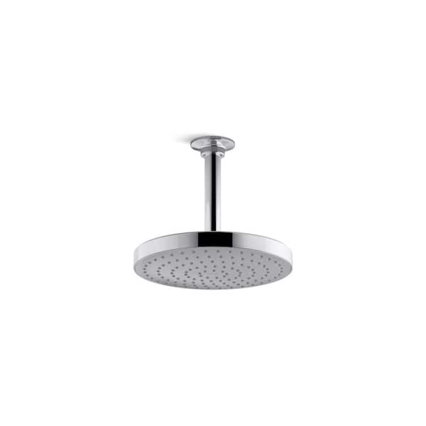 KOHLER Awaken 1-Spray Patterns 2.5 GPM 8 in. Ceiling Mount Fixed Shower Head in Polished Chrome