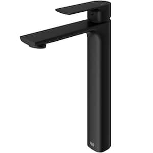 Norfolk Single Handle Single-Hole Bathroom Vessel Faucet in Matte Black