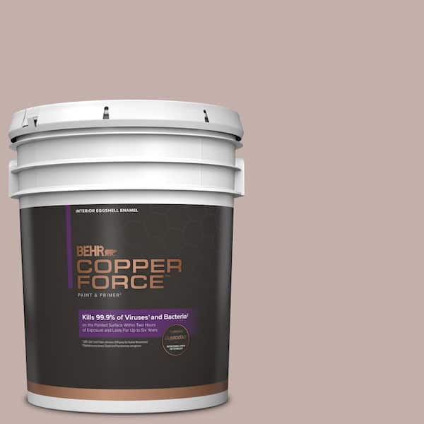 COPPER FORCE 5 gal. #N130-3 Moonlit Mauve Eggshell Enamel Virucidal and Antibacterial Interior Paint & Primer