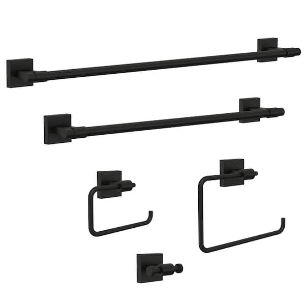 Franklin Brass Maxted Towel Hook in Matte Black MAX35-MB-R - The