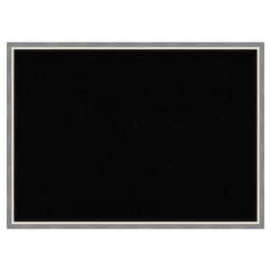 Theo Grey Narrow Wood Framed Black Corkboard 29 in. x 21 in. Bulletine Board Memo Board