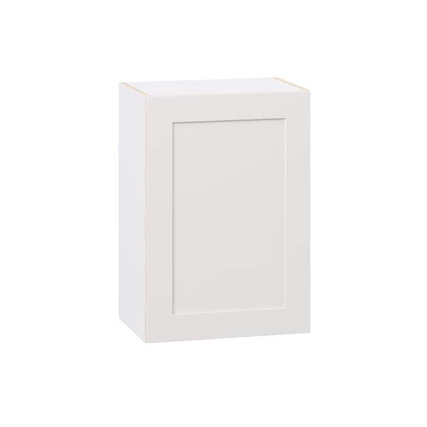 J COLLECTION Roseland 21 in. W x 14 in. D x 30 in. H Assembled Shaker Wall Kitchen Cabinet in Warm White